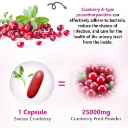 Viên uống Nam việt quất Swisse High Strength Cranberry 25000mg 30 viên 16 vien uong chong oxy hoa giam viem duong tiet nieu swisse high strength cranberry 25000mg 30 vien kni