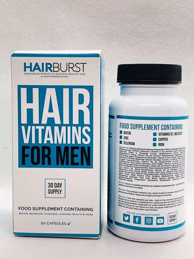 Viên uống mọc tóc chống rụng tóc cho nam HairBurst Hair Vitamins For Men 60  viên – Wowmart VN | 100% hàng ngoại nhập