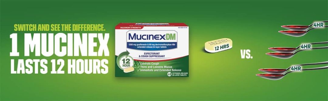 Viên uống trị ho long đờm Mucinex DM Maximum Strength 48 viên