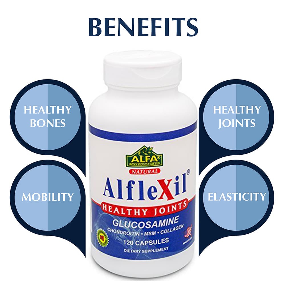 Viên uống phục hồi chức năng xương khớp ALFA Vitamins Alflexil Glucosamine 120 viên