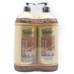 bo dau goi va xa phuc hoi toc hu ton suave coconut oil infusion 1 18l a