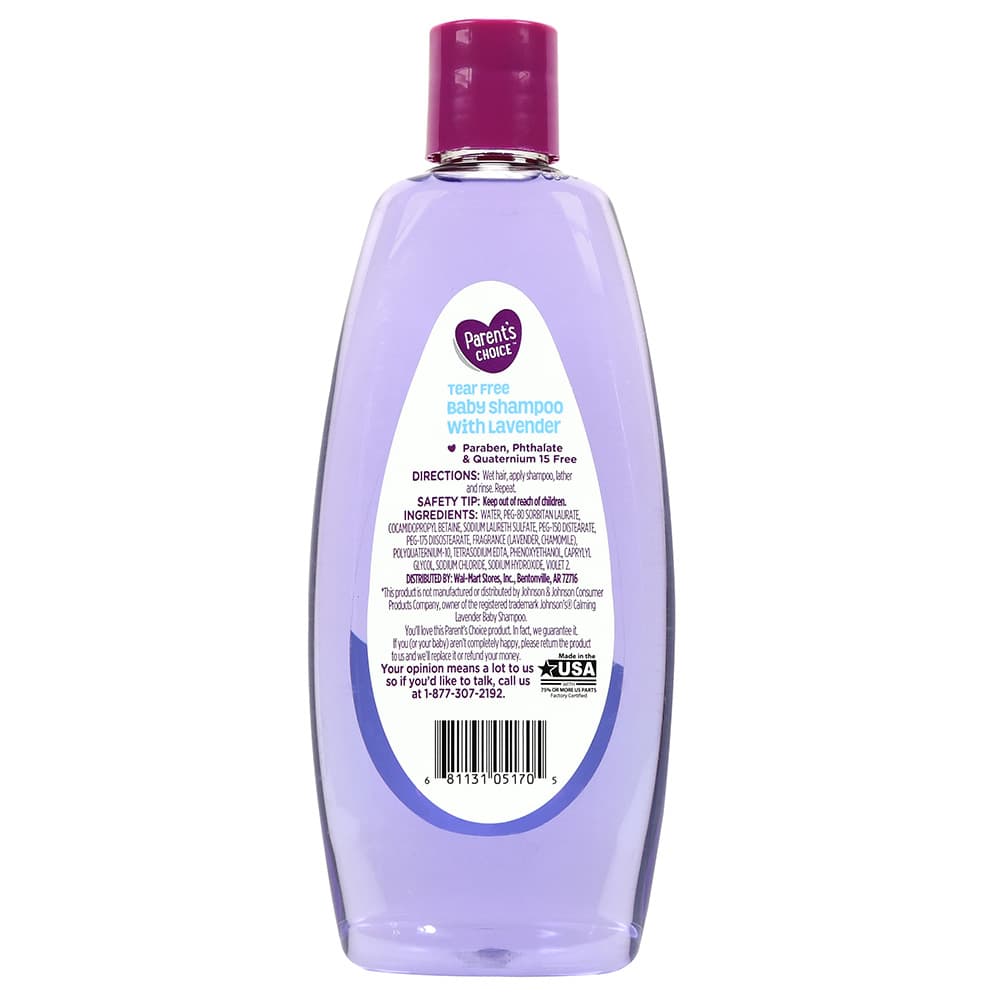 Parent's Choice Tear Free Baby Shampoo Lavender 444ml