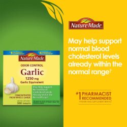 Giảm Cholesterol bằng viên uống từ tinh dầu tỏi Nature Made Garlic 1250mg 300 viên 5 giam cholesterol bang vien uong tu tinh dau toi nature made garlic 1250mg 300 vien b