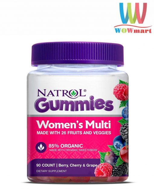 Kẹo dẻo đa vitamin cho phụ nữ Natrol Gummies Women’s Multi 90 viên