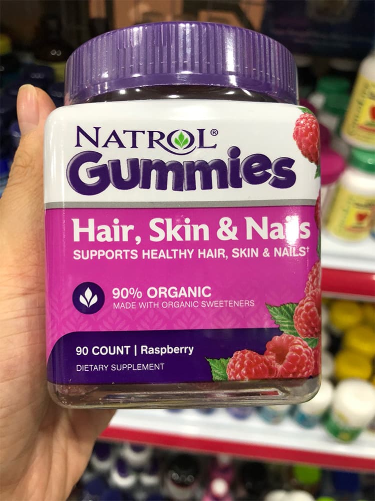 Kẹo dẻo đẹp da móng tóc Natrol Gummies Hair Skin Nails 90 viên – Wowmart VN  | 100% hàng ngoại nhập