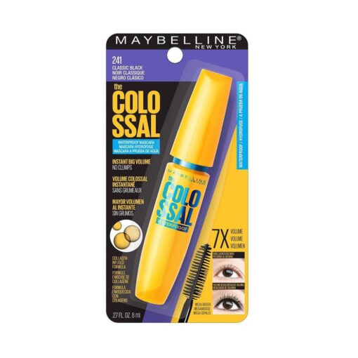 Mascara làm dày và dài mi Maybelline The Colossal Volum Express Waterproof 8ml (241- Classic Black)