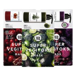 Mặt nạ thải độc rau củ Super Vegitoks Mask Red 6 miếng màu đỏ 5 mat na thai doc rau cu super vegitoks mask red han quoc 6 mieng b