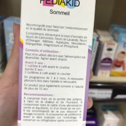 Siro Pediakid Sommeil giúp bé ngủ ngon 125ml 9 Siro Pediakid Sommeil giúp bé ngủ ngon 125ml