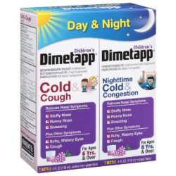Siro cảm cúm, cắt cơn ho Dimetapp Children's Cold & Cough Day & Night 118ml x 2 chai 4 Siro trị cảm cúm, ho cho trẻ em Dimetapp Children's Cold & Cough Day & Night 118ml x 2 chai