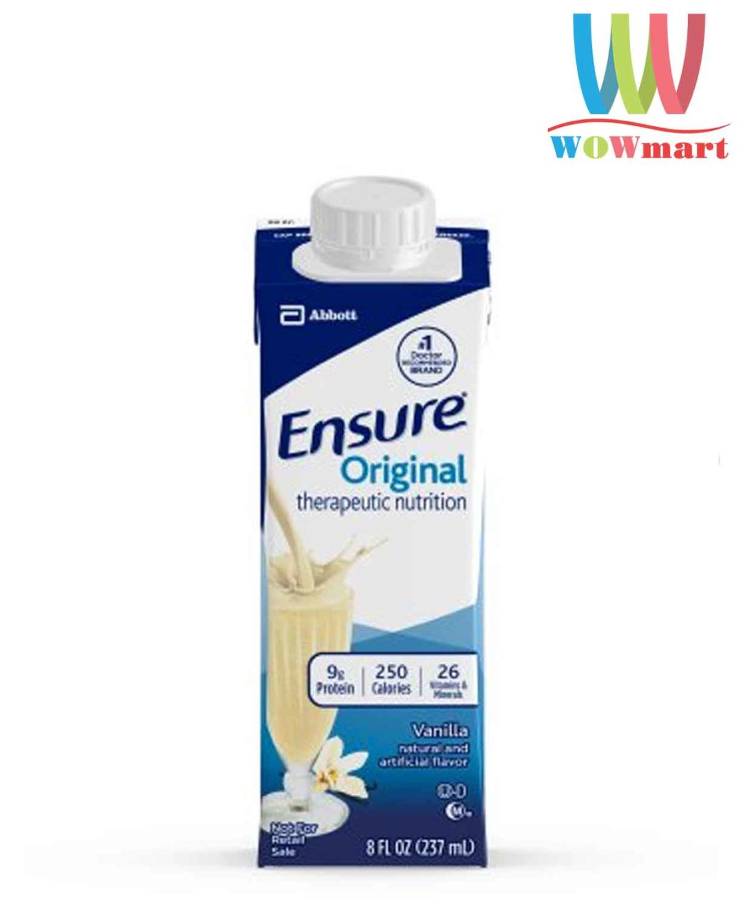 Sữa Ensure nước hộp giấy hương Vani Ensure Original 237ml (Thùng 24 hộp) 6 sua ensure nuoc hop giay huong vani ensure original 237ml