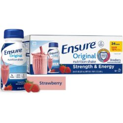 Sữa Ensure nước hương dâu Ensure Original Strawberry 237ml Thùng 24 chai 11 sua ensure nuoc huong dau ensure original strawberry 237ml thung 24 chai kne
