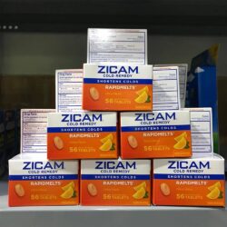 Viên ngậm vị cam hỗ trợ trị nhanh hết ho cảm lạnh Zicam Cold Remedy Rapidmelts 56 viên