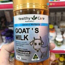 vien sua de uc vi socola healthy care goats milk 300 chewable tablets 1