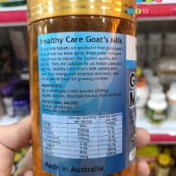 vien sua de uc vi socola healthy care goats milk 300 chewable tablets 3