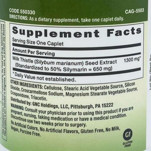 vien uong bo gan gnc milk thistle 1300mg 60 vien 030226 ke