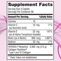 Viên uống Collagen chống nhăn vùng mắt Nature's Bounty Advanced Verisol Collagen 270 viên 6 vien uong collagen chong nhan vung mat natures bounty advanced verisol collagen 270 vien b
