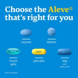 Viên uống Aleve Pain Reliever Naproxen Sodium 220mg 200 Caplets 13 vien uong giam dau ha sot aleve strength to last 12 hours 200 vien knc