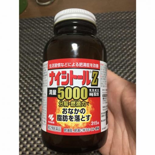 Viên uống giảm mỡ bụng Kobayashi Naishituro Z 5000mg Nhật Bản 315 viên