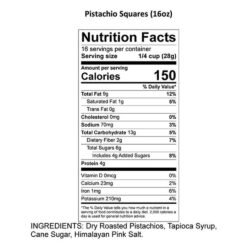 Bánh hạt dẻ 180 Snacks Pistachio Squares 454g 7 Bánh hạt dẻ 180 Snacks Pistachio Squares 454g