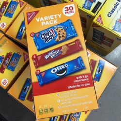 10 gói Chips Ahoy 44g 5 gói Nutter Butter 56g 15 gói Oreo 68g