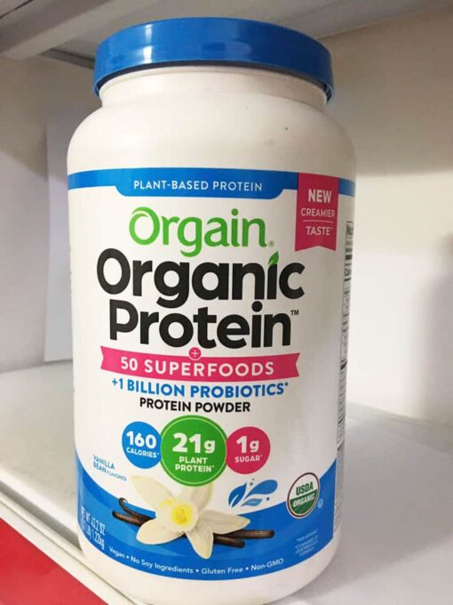 bot dinh duong orgain organic protein superfoods 1224g huong vani 161224 ka