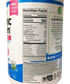 bot dinh duong orgain organic protein superfoods 1224g huong vani 161224 kg
