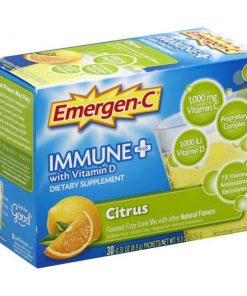 Bột sủi C tăng đề kháng Emergen-C Immune Plus Citrus 30 gói