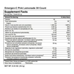 Bột sủi C tăng đề kháng Emergen-C Pink Lemonade Vitamin C 1000mg 30 gói 5 Bột sủi C tăng đề kháng Emergen-C Pink Lemonade Vitamin C 1000mg 30 gói