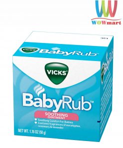 Dầu bôi ấm ngực trẻ Vicks BabyRub Soothing Ointment 50g