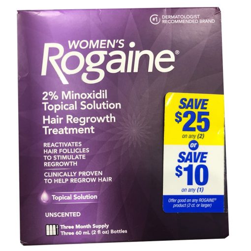 Gel mọc tóc dành cho phụ nữ Women’s Rogaine 60ml Hộp 3 chai