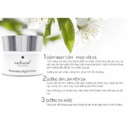 Kem chống lão hóa phục hồi da ban đêm Sakura Restorative Night Cream 30g 7 Kem chống lão hóa phục hồi da ban đêm Sakura Restorative Night Cream 30g