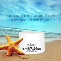 Kem tẩy tế bào chết cho da mặt Sakura Gentle Facial Scrub 30g 6 Kem tẩy tế bào chết cho da mặt Sakura Gentle Facial Scrub 30g
