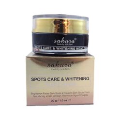 Kem trị nám dưỡng trắng da ban đêm Sakura Spots Care Whitening Night Cream 30g