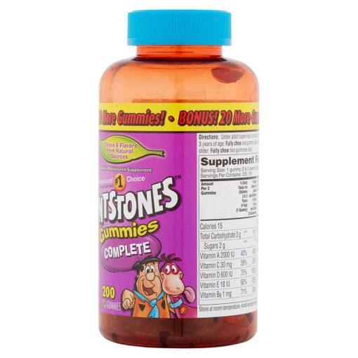 Kẹo dẻo Multivitamin cho trẻ em Flintstones Gummies Complete 200 viên