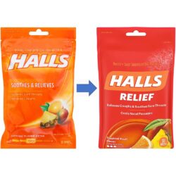 Kẹo Halls thông cổ, mát họng Halls Relief Tropical Fruit 30 viên 5 keo halls thong co tri ho halls soothes relieves tropical fruit 30 vien knc