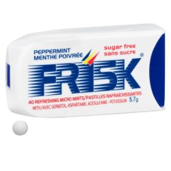 Kẹo ngậm thơm miệng Frisk Peppermint Menthe Poivree 5.7g lốc 12 hộp