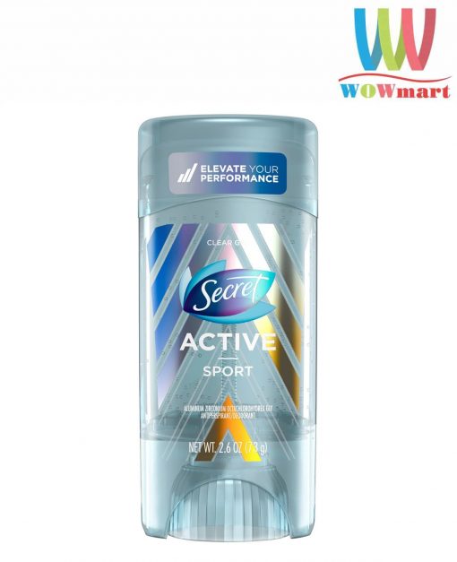 Lăn khử mùi Secret Active Sport Clear Gel 73g