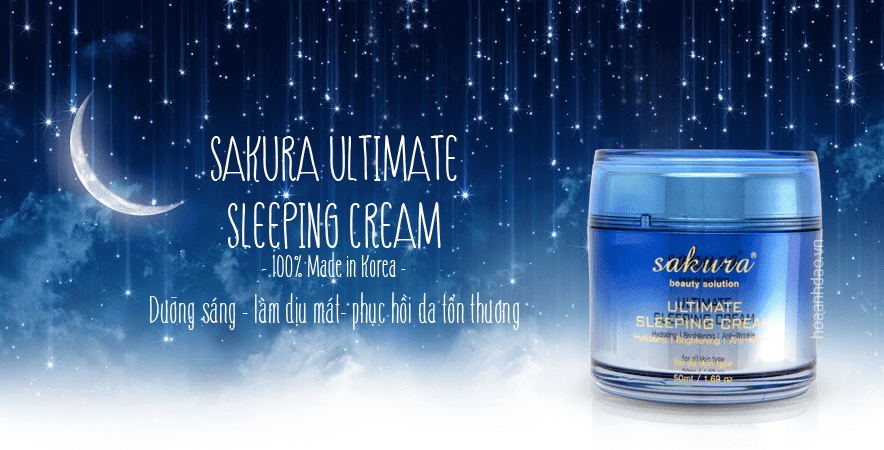 Mặt nạ ngủ Sakura Ultimate Sleeping Cream 50g