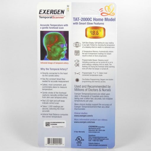 Nhiệt kế điện tử quét trán Exergen Temporal Atery Thermometer TAT-2000C