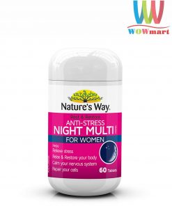 Phục hồi sức khỏe về đêm cho phụ nữ Nature’s Way Anti-Stress Night Multi For Women 60 viên