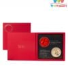 Set 2 phấn nước Ohui Asiana Airline Red & Gold Rose Petal Special Edition II 15g