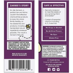 Siro đa vitamin cho trẻ Zarbee’s Baby Multivitamin With Iron Supplement 59ml 13 siro da vitamin cho tre zarbees baby multivitamin with iron supplement 59ml kd
