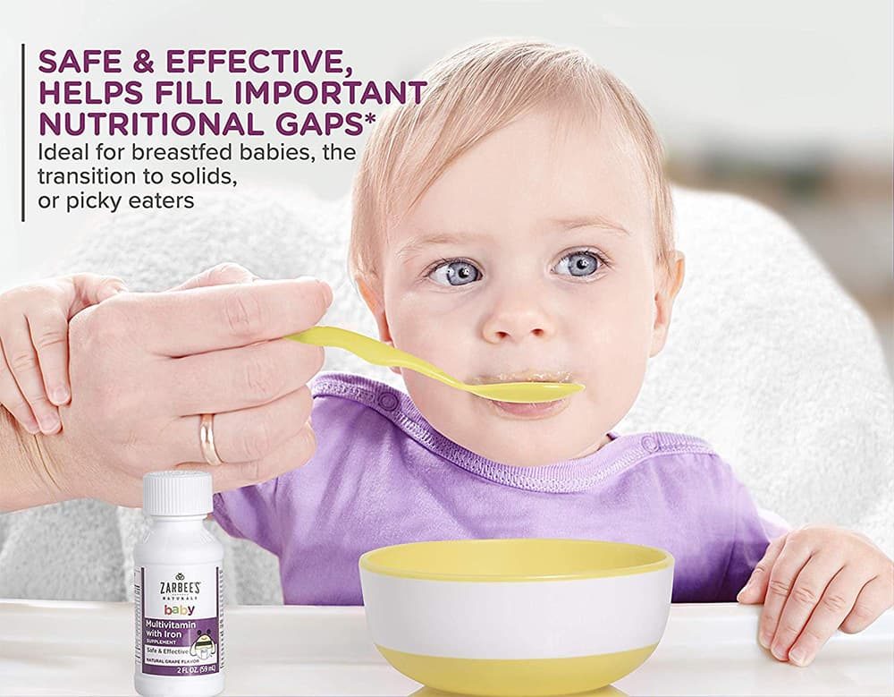 Siro đa vitamin cho trẻ Zarbee’s Baby Multivitamin With Iron Supplement 59ml 18 Siro đa vitamin cho trẻ Zarbee’s Baby Multivitamin With Iron Supplement 59ml