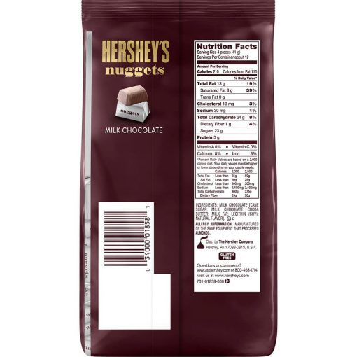 Socola sữa Hershey’s Nuggets Milk Chocolate 473g