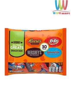Socola tổng hợp 4 loại Hershey All Time Greats Snack Size 30 Pieces 451g