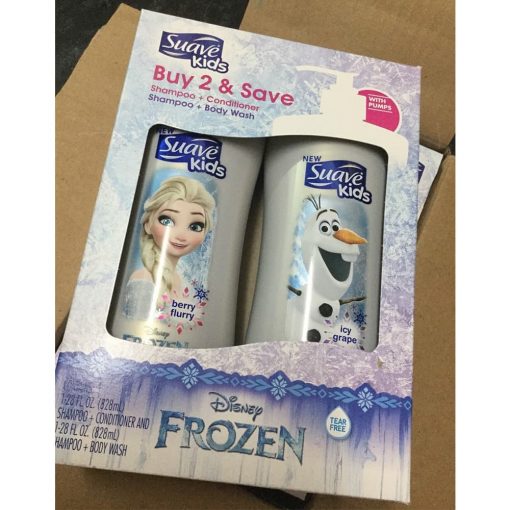 Sữa tắm gội cho bé Suave Kids Disney Frozen 828ml set 2 chai