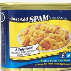 Thịt hộp Glorious Spam 25% Less Sodium 340g 9 thit hop glorious spam 25 less sodium 340g kpa