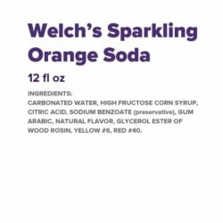 Nước ngọt Mỹ Welch's cam Welch's Sparkling Orange Soda Thùng 12 lon 12 Thùng nước ngọt Welch’s cam 12 lon