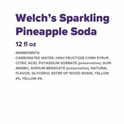 Thùng nước ngọt Welch’s dứa 12 lon