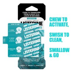 Viên ngậm thơm miệng Listerine Ready Tabs Clean Mint 8 viên 6 Viên ngậm thơm miệng Listerine Ready Tabs Clean Mint 8 viên